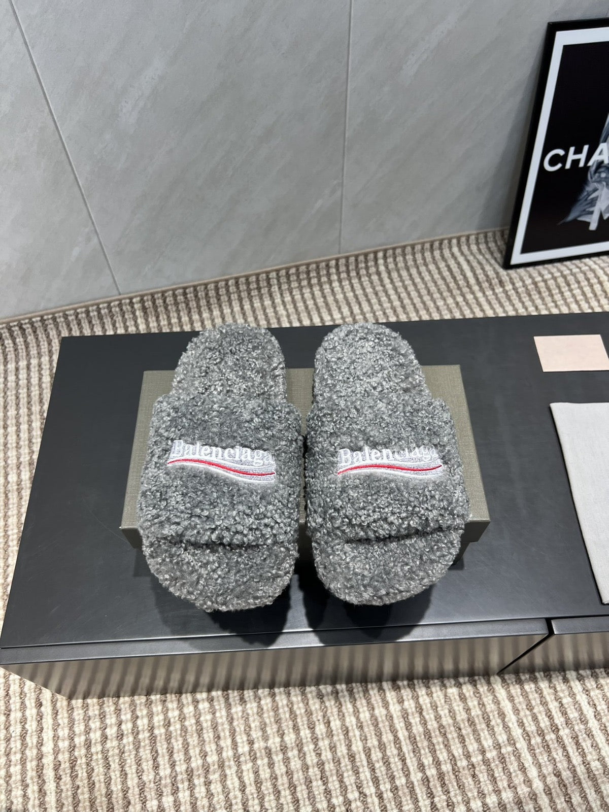Grey Fur Slides